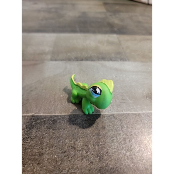 Littlest pet shop LPS Green lizard iguana 2007 hasbro toy figure - Picture 1 of 5